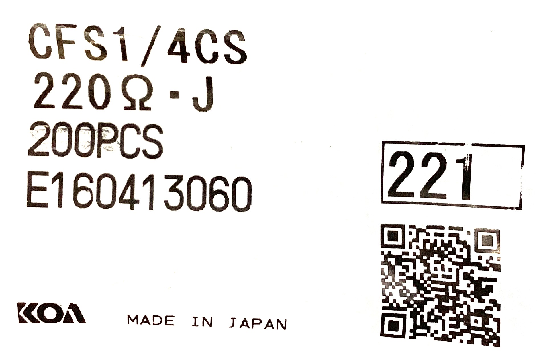 CFS1/4CS221J