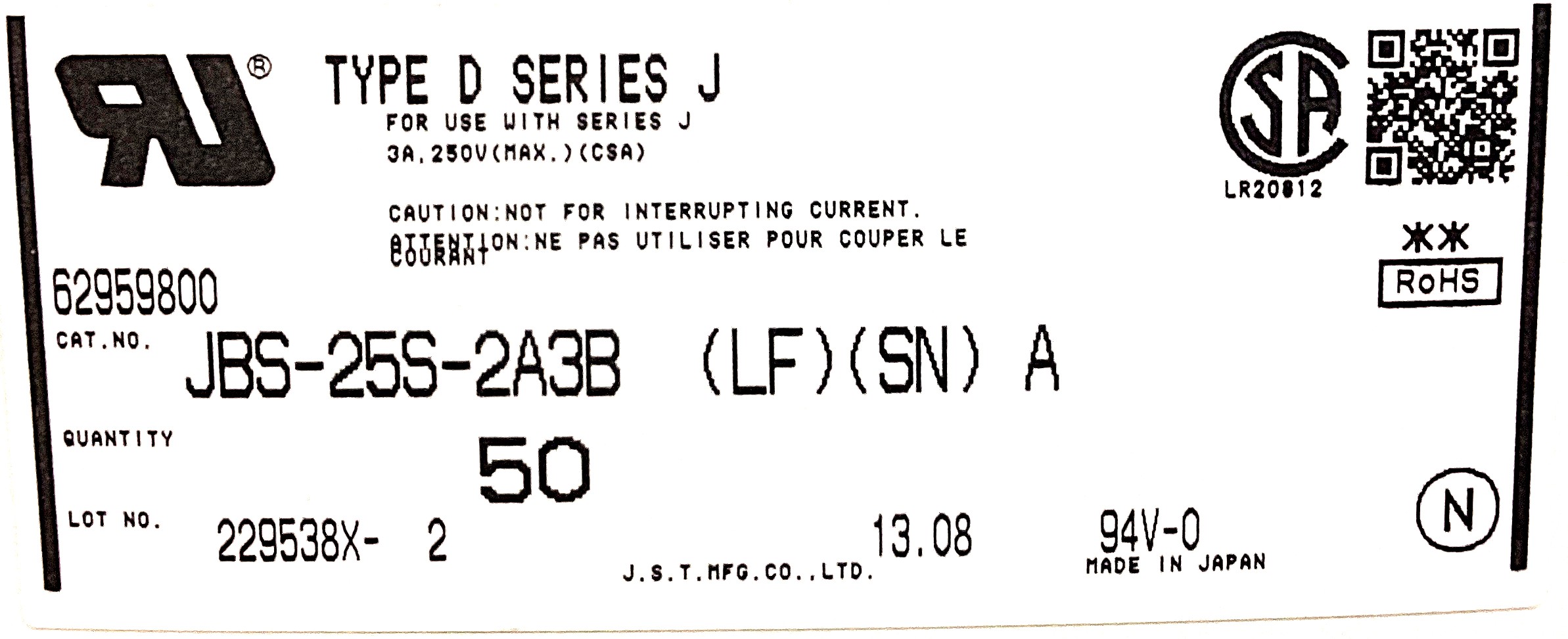 JBS-25S-2A3B(LF)(SN)