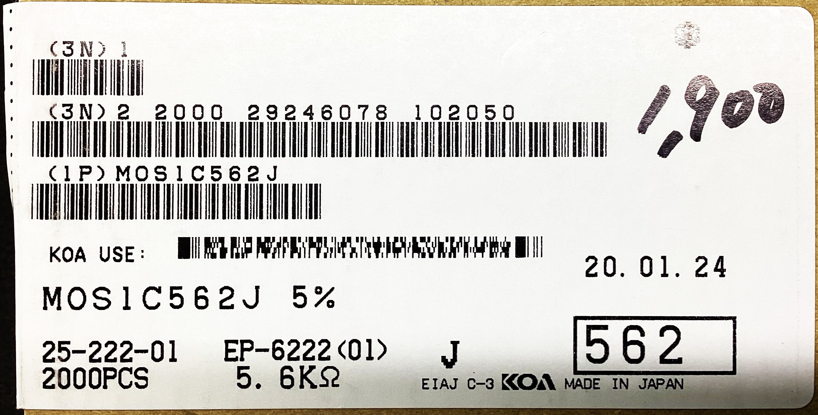 MOS1C562J