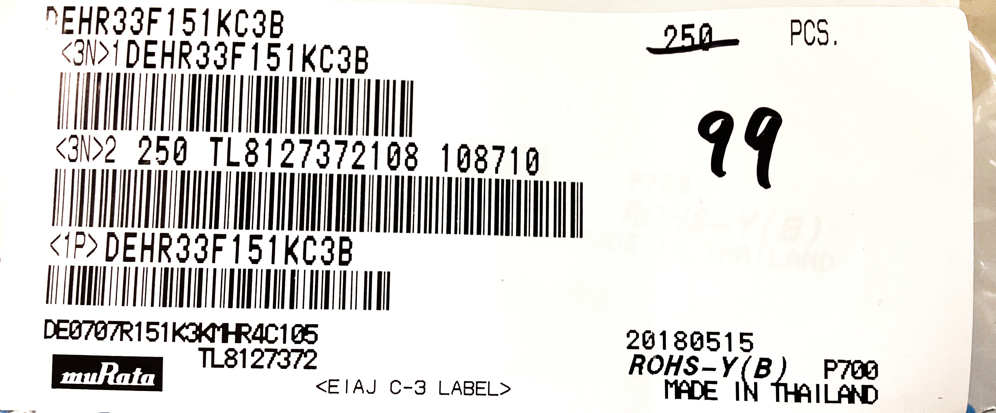 DEHR33F151KC3B