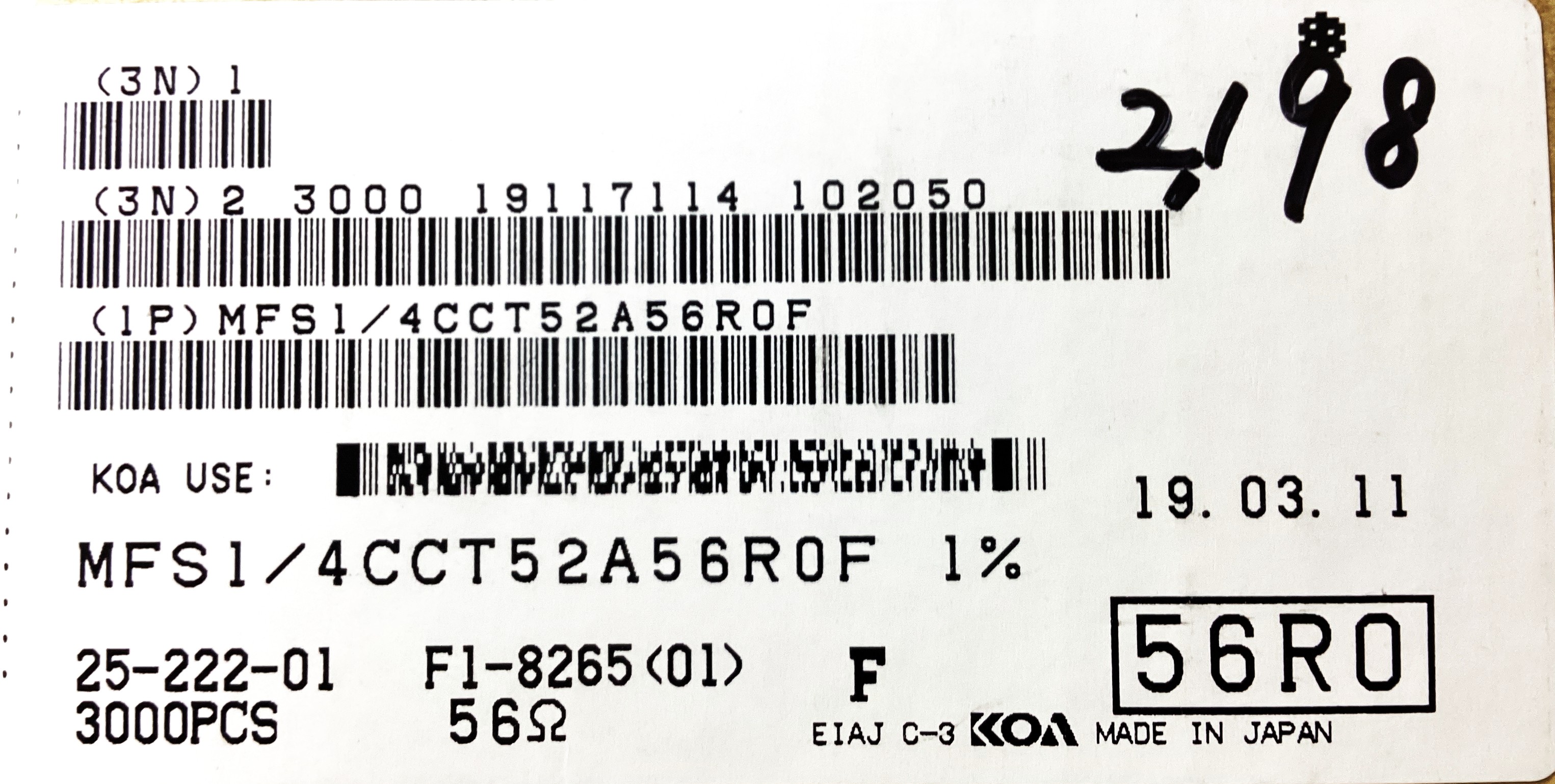 MFS1/4CCT52A56R0F