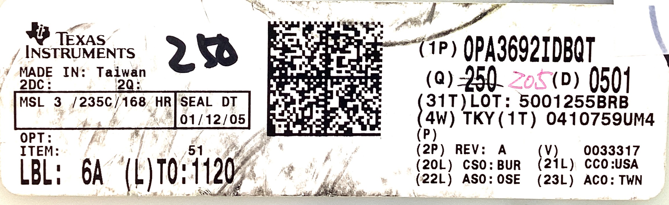 OPA3692IDBQT