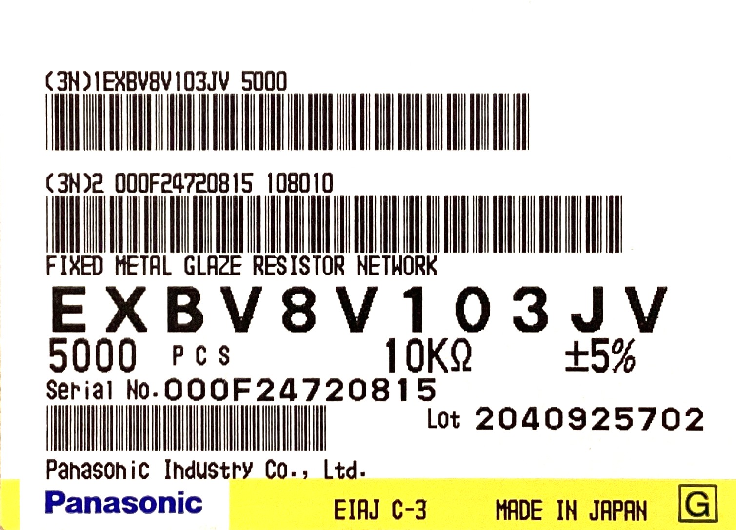EXBV8V103JV