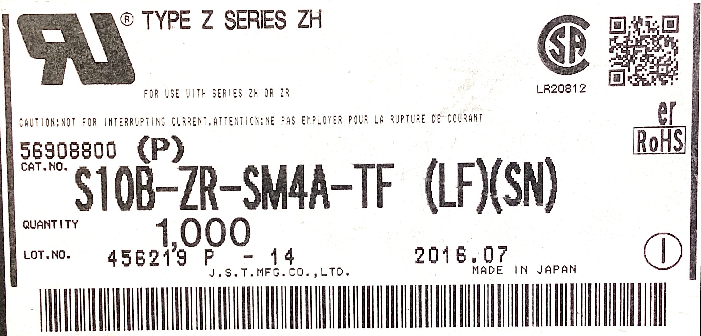 S10B-ZR-SM4A-TF(LF)(SN)