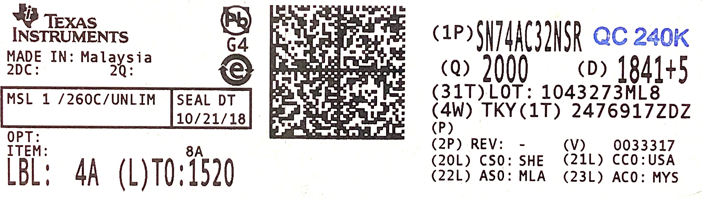 SN74AC32NSR