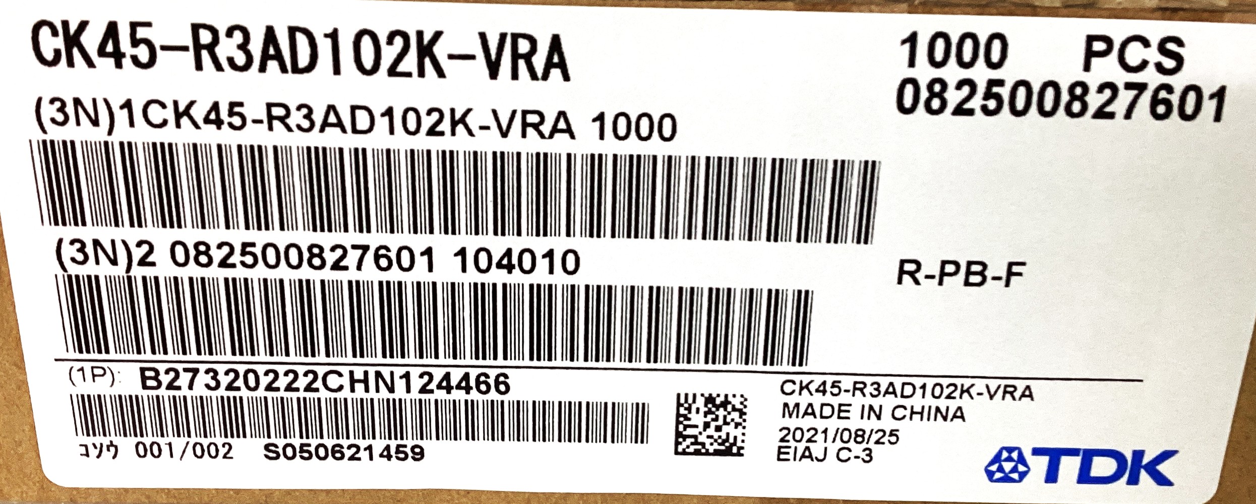 CK45-R3AD102K-VRA