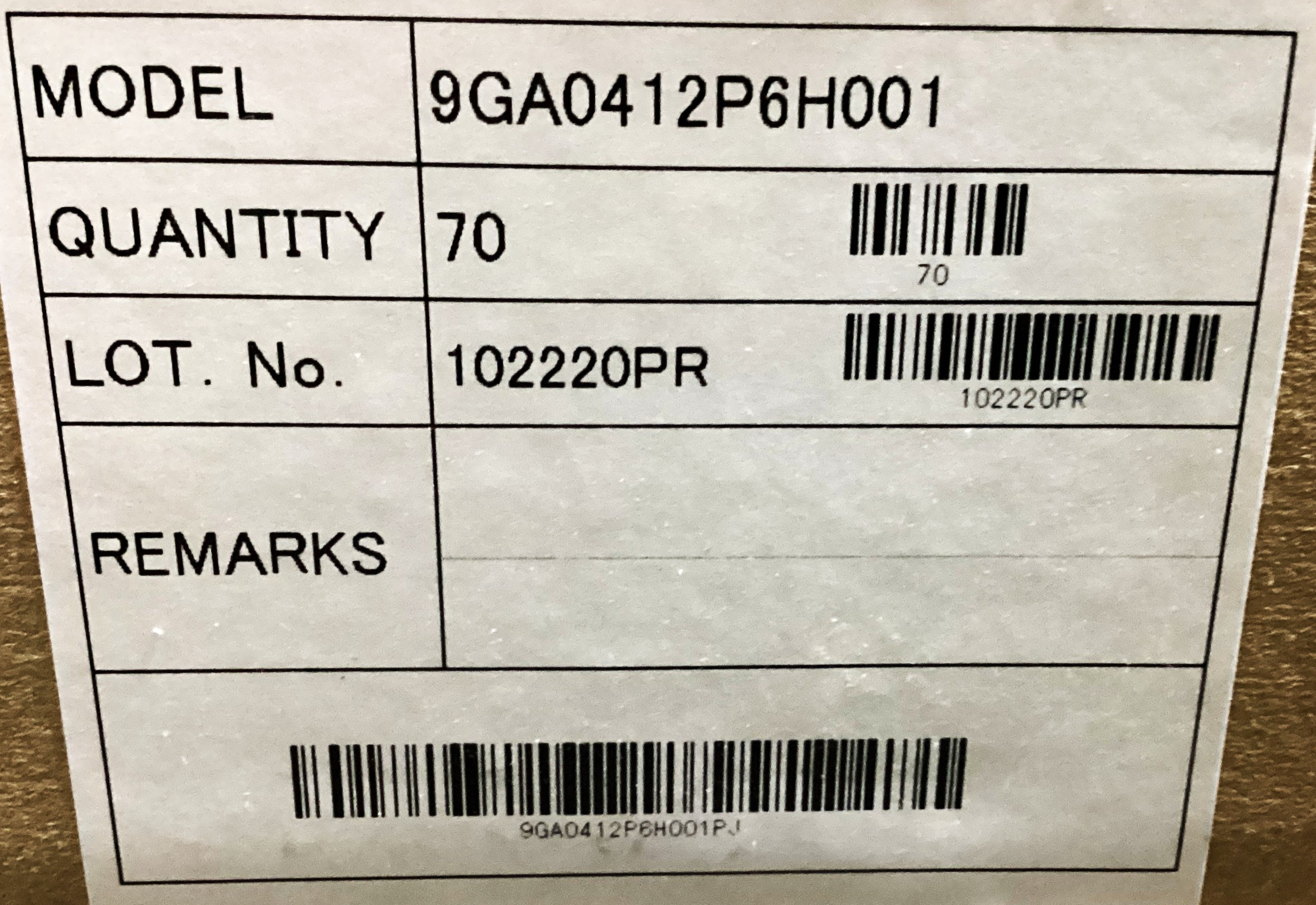9GA0412P6H001