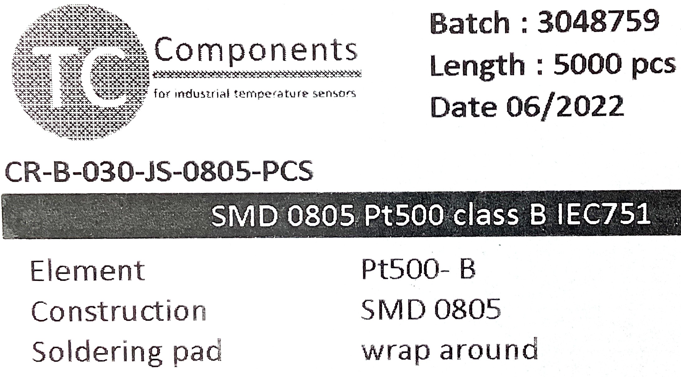 CR-B-030-JS-0805-PCS
