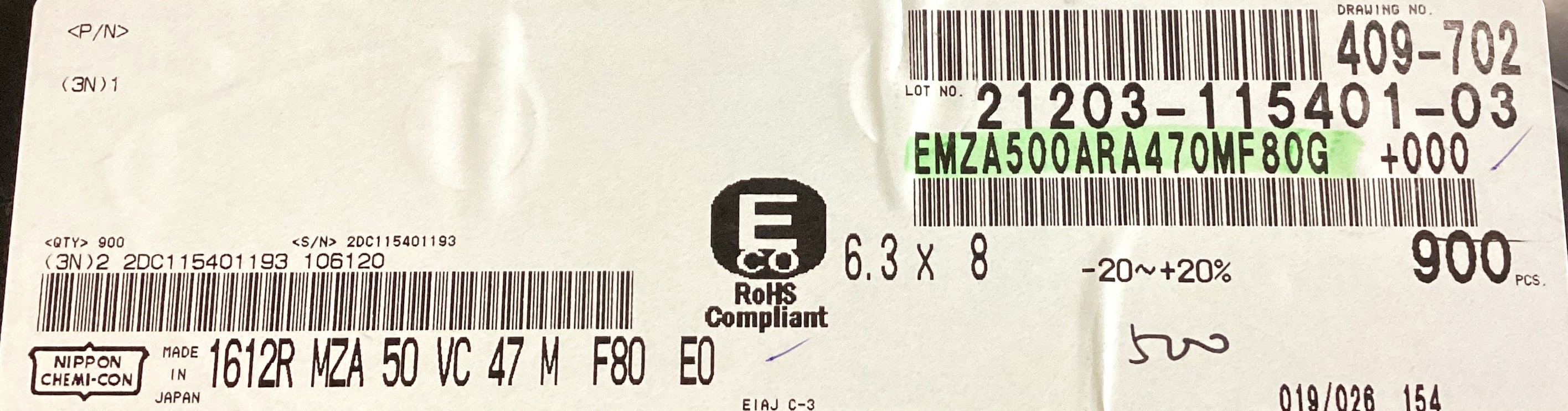 EMZA500ARA470MF80G