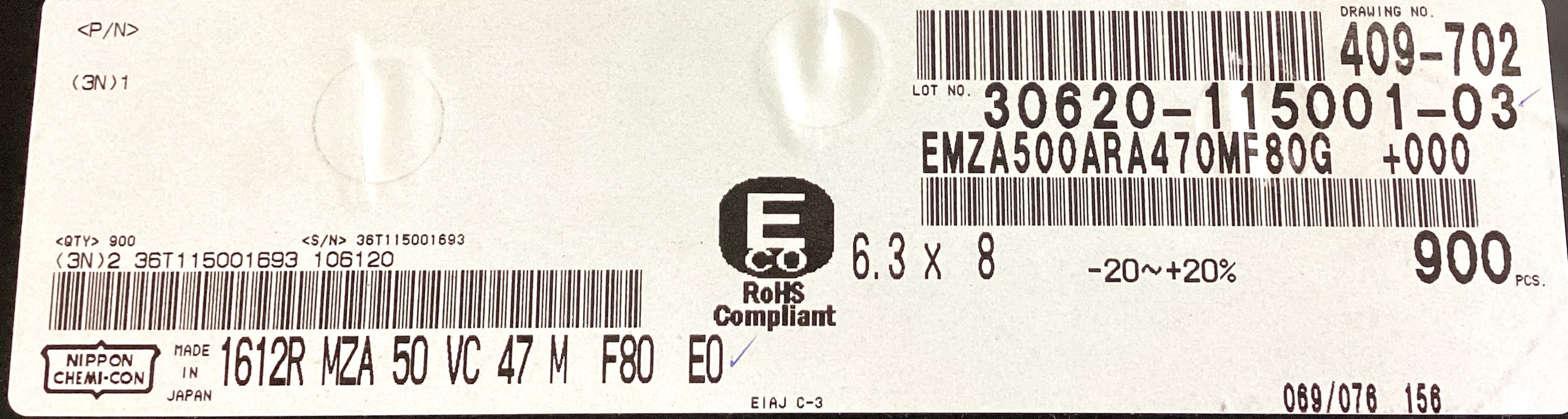EMZA500ARA470MF80G