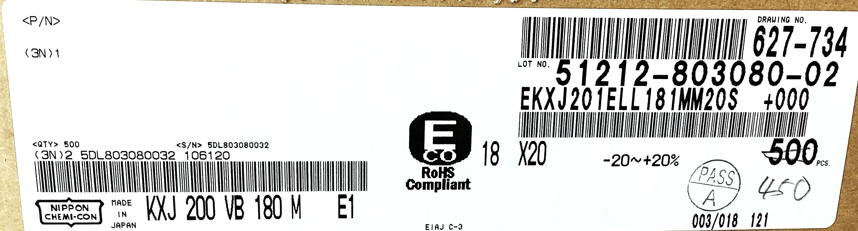 EKXJ201ELL181MM20S