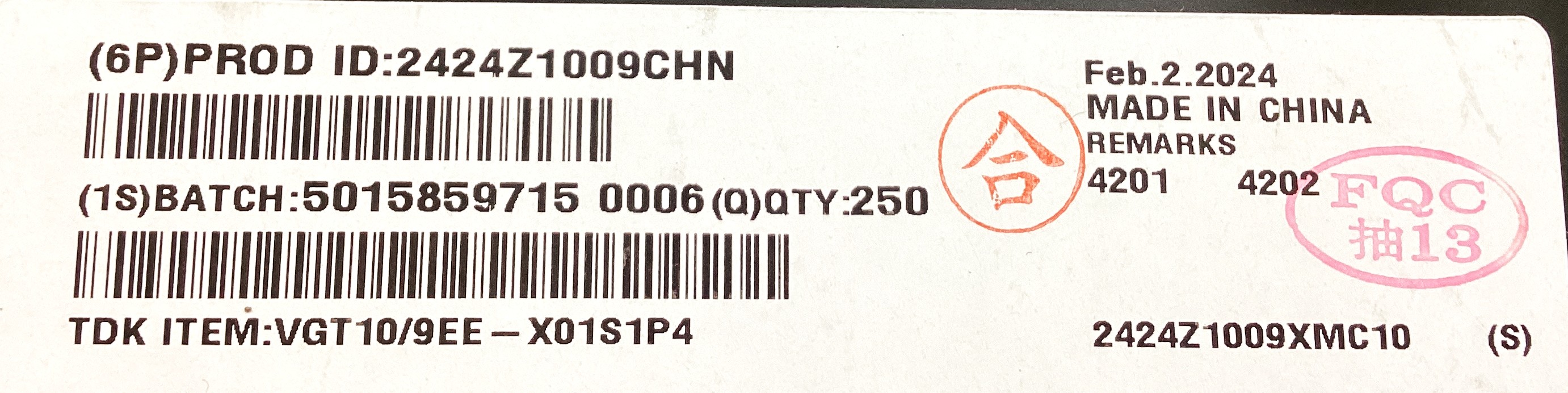 VGT10/9EE-X01S1P4