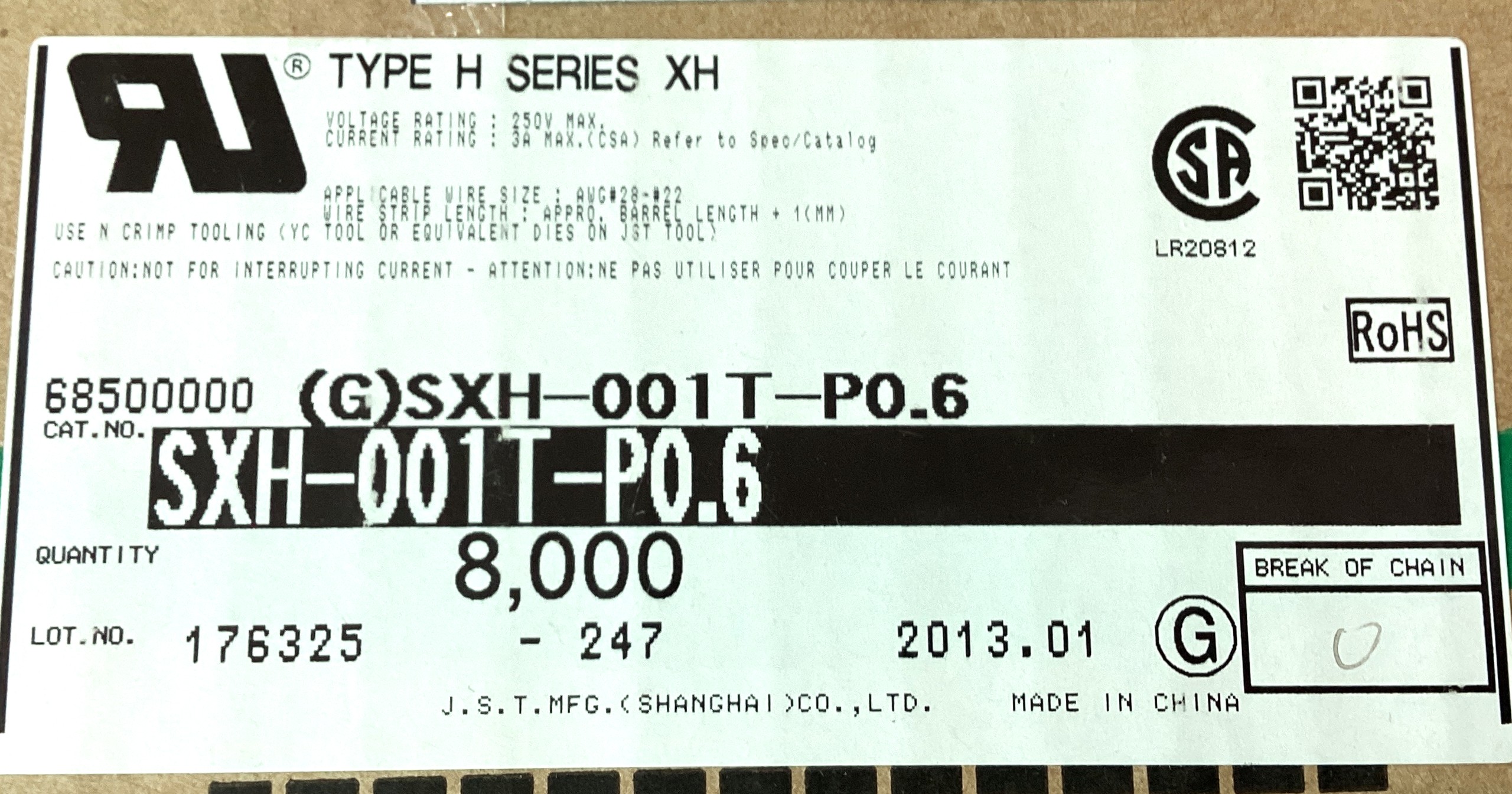 SXH-001T-P0.6