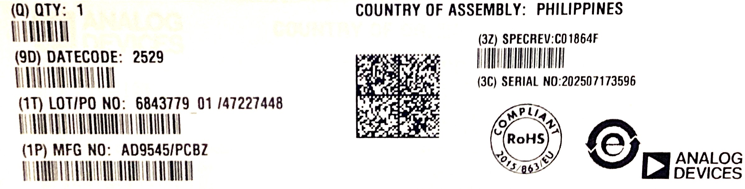 AD9545/PCBZ