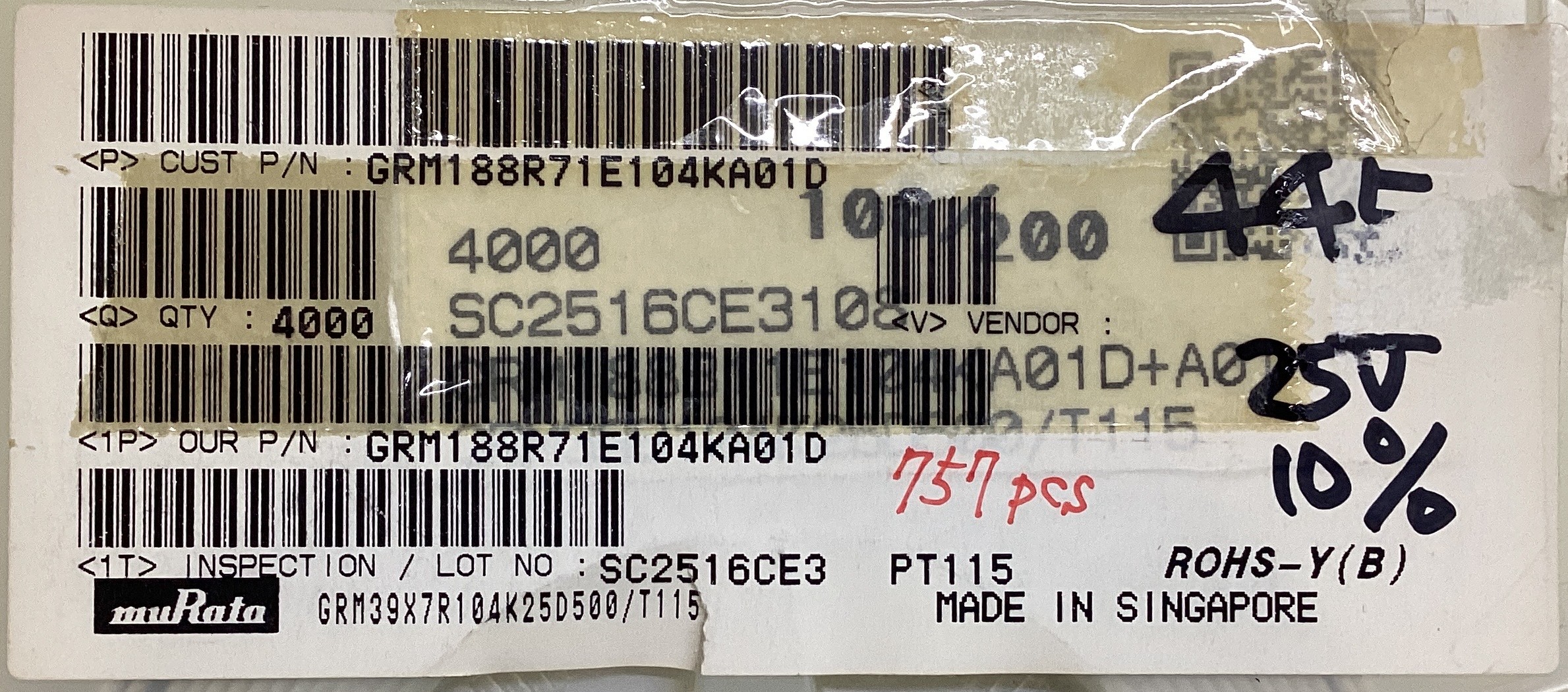 GRM188R71E104KA01D