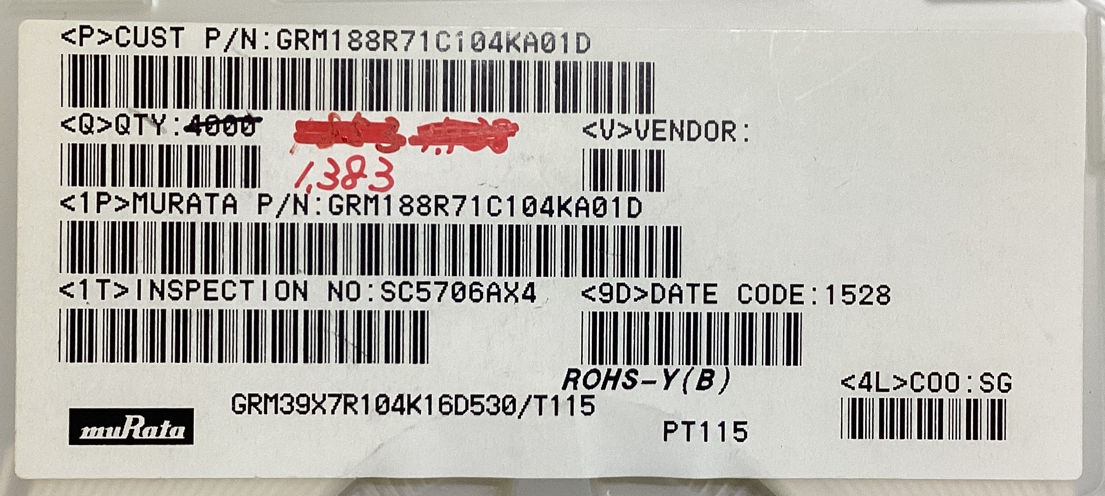 GRM188R71C104KA01D