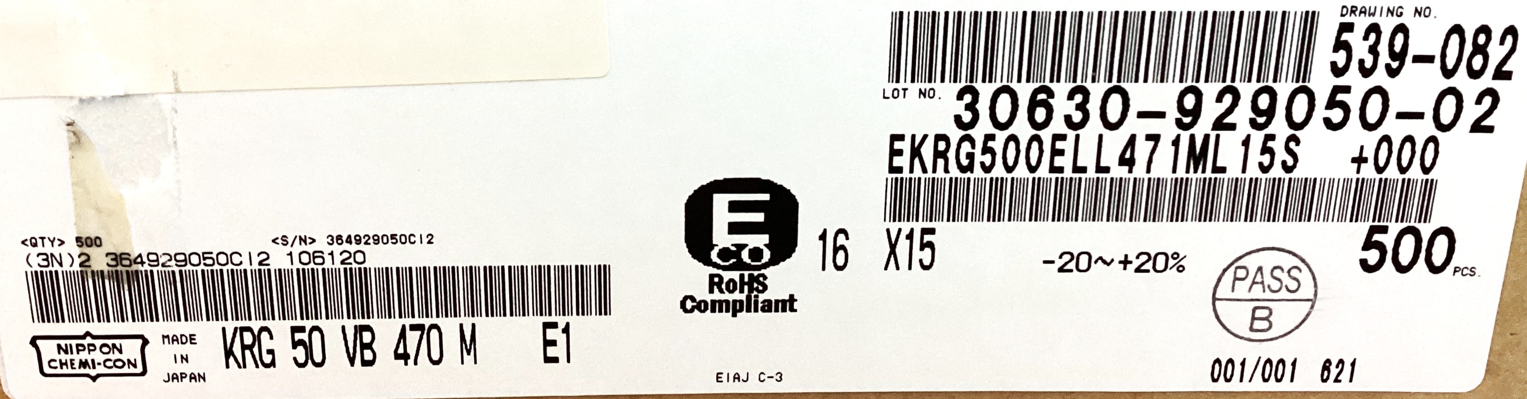 EKRG500ELL471ML15S