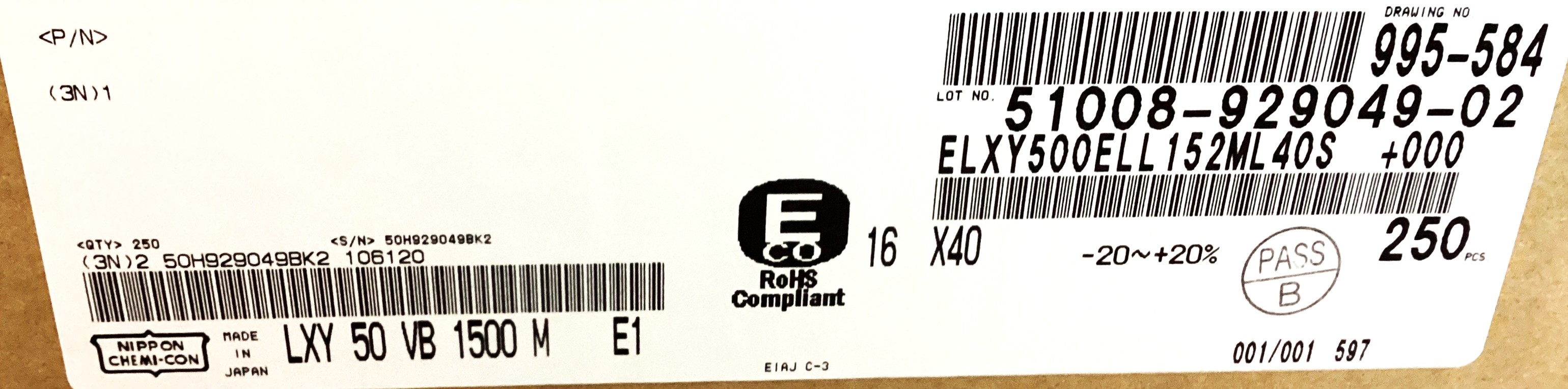 ELXY500ELL152ML40S