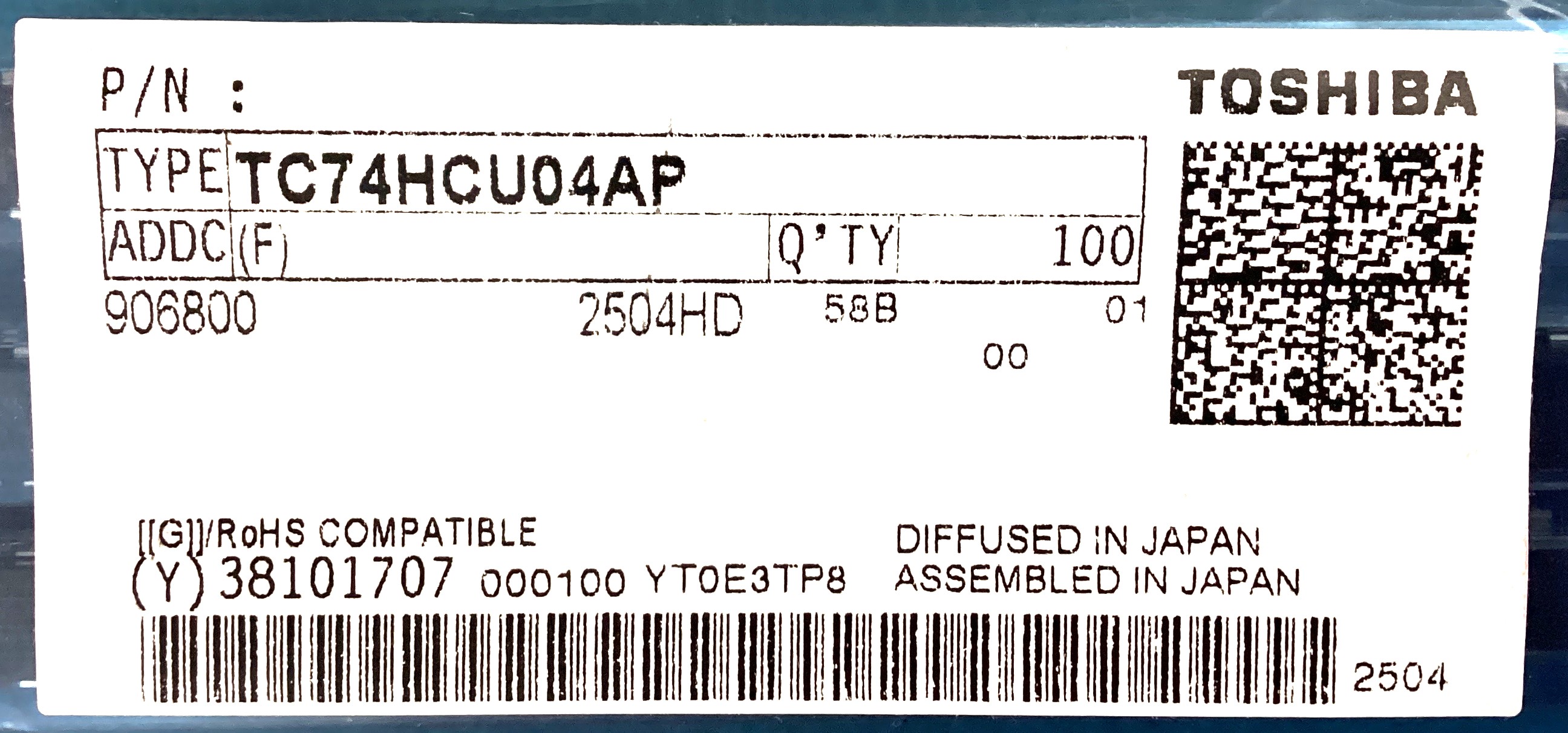 TC74HCU04AP(F)