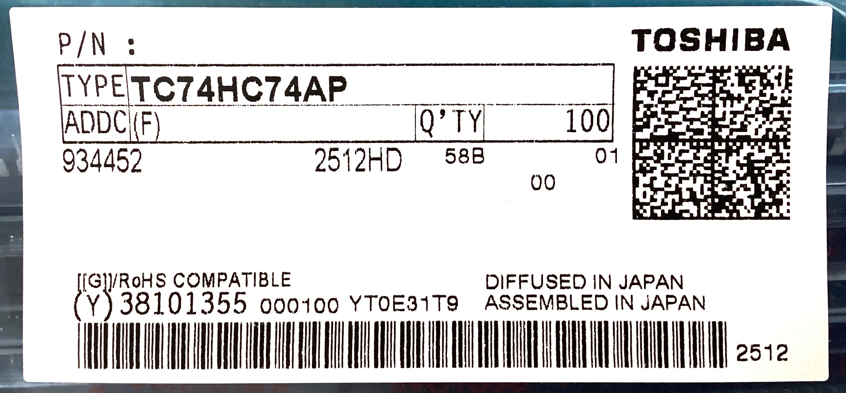 TC74HC74AP(F)