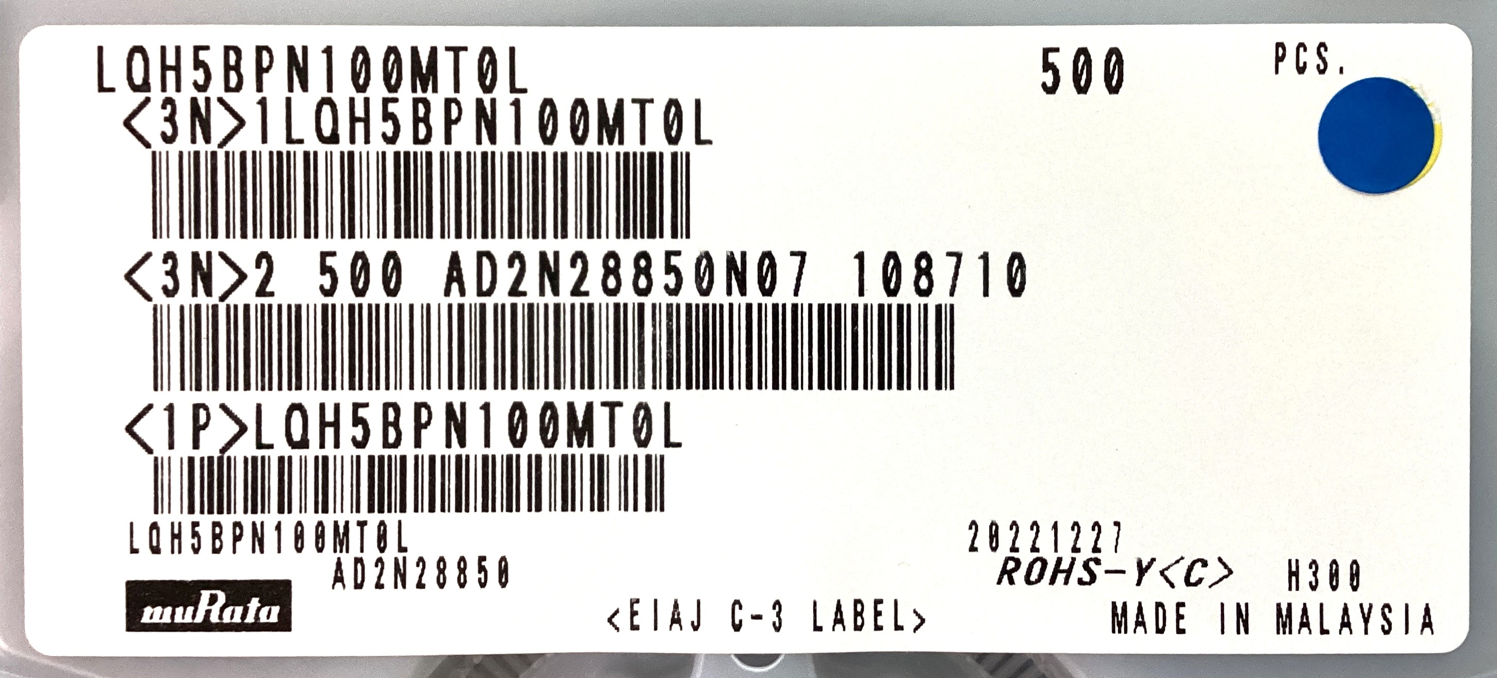 LQH5BPN100MT0L