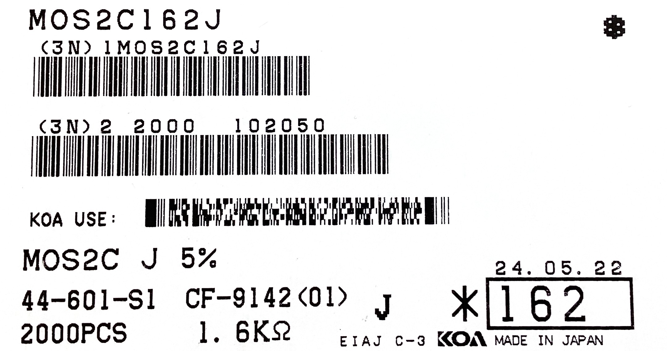 MOS2C162J