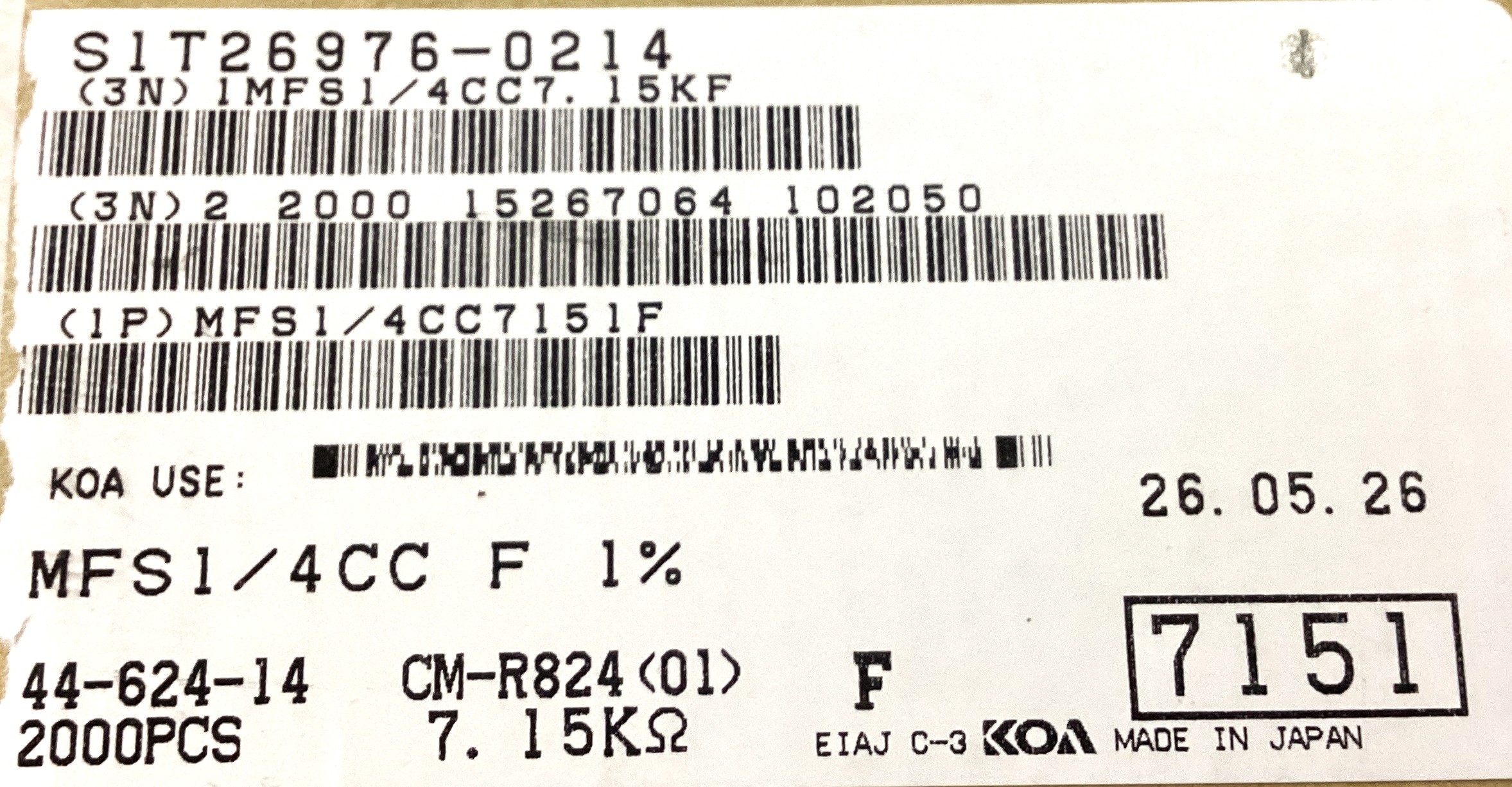 MFS1/4CC7151F