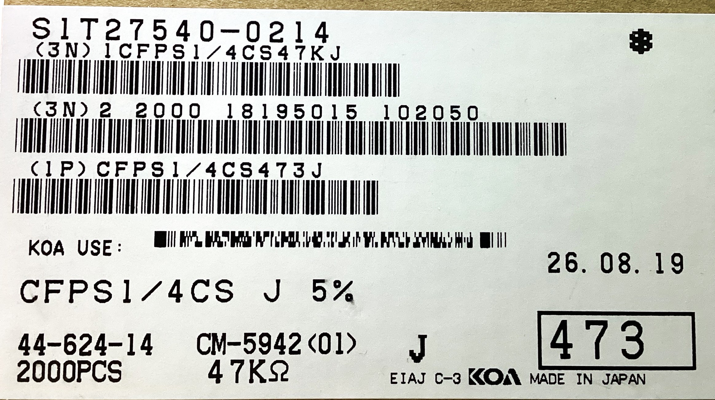 CFPS1/4CS473J
