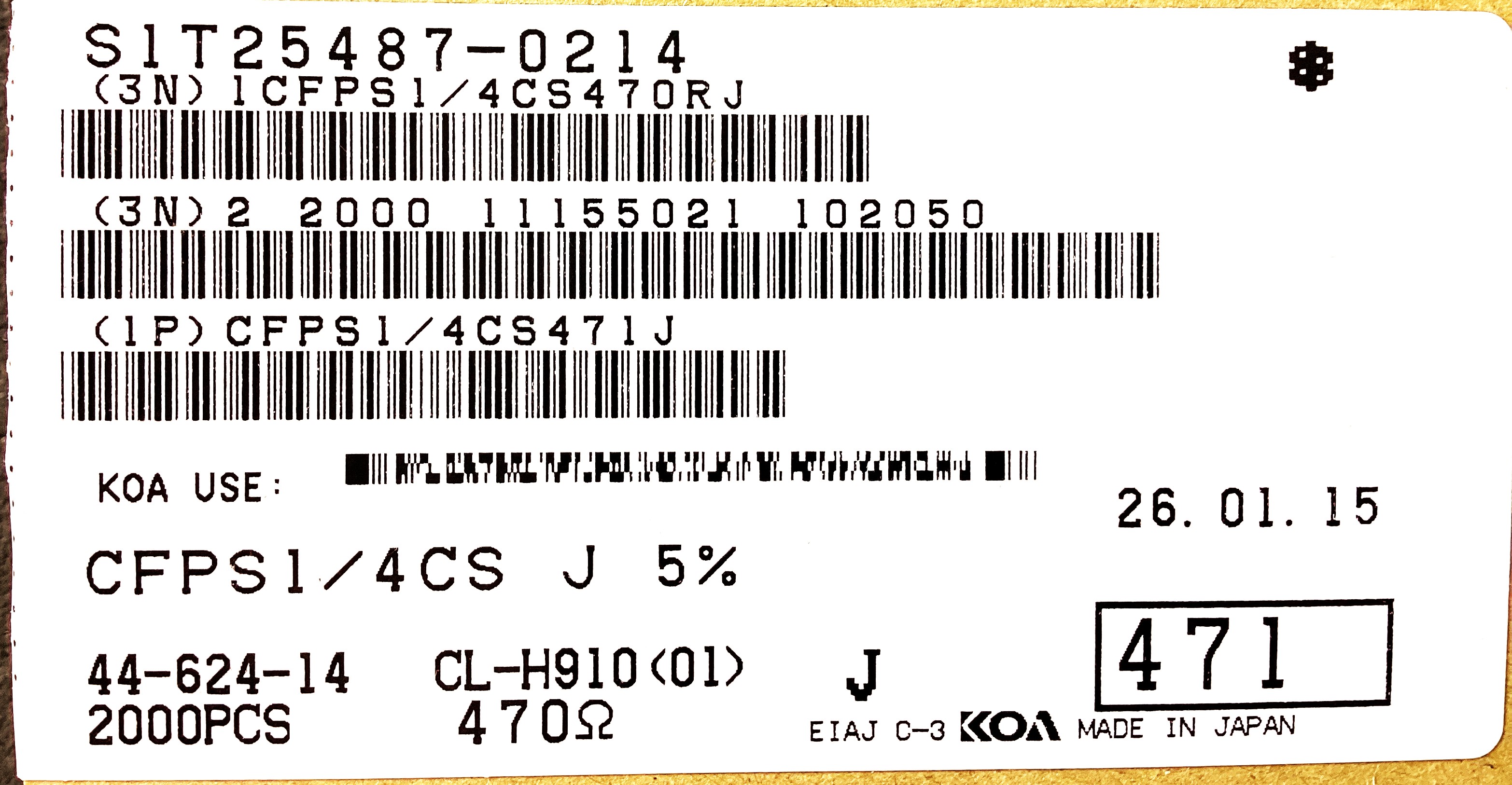 CFPS1/4CS471J