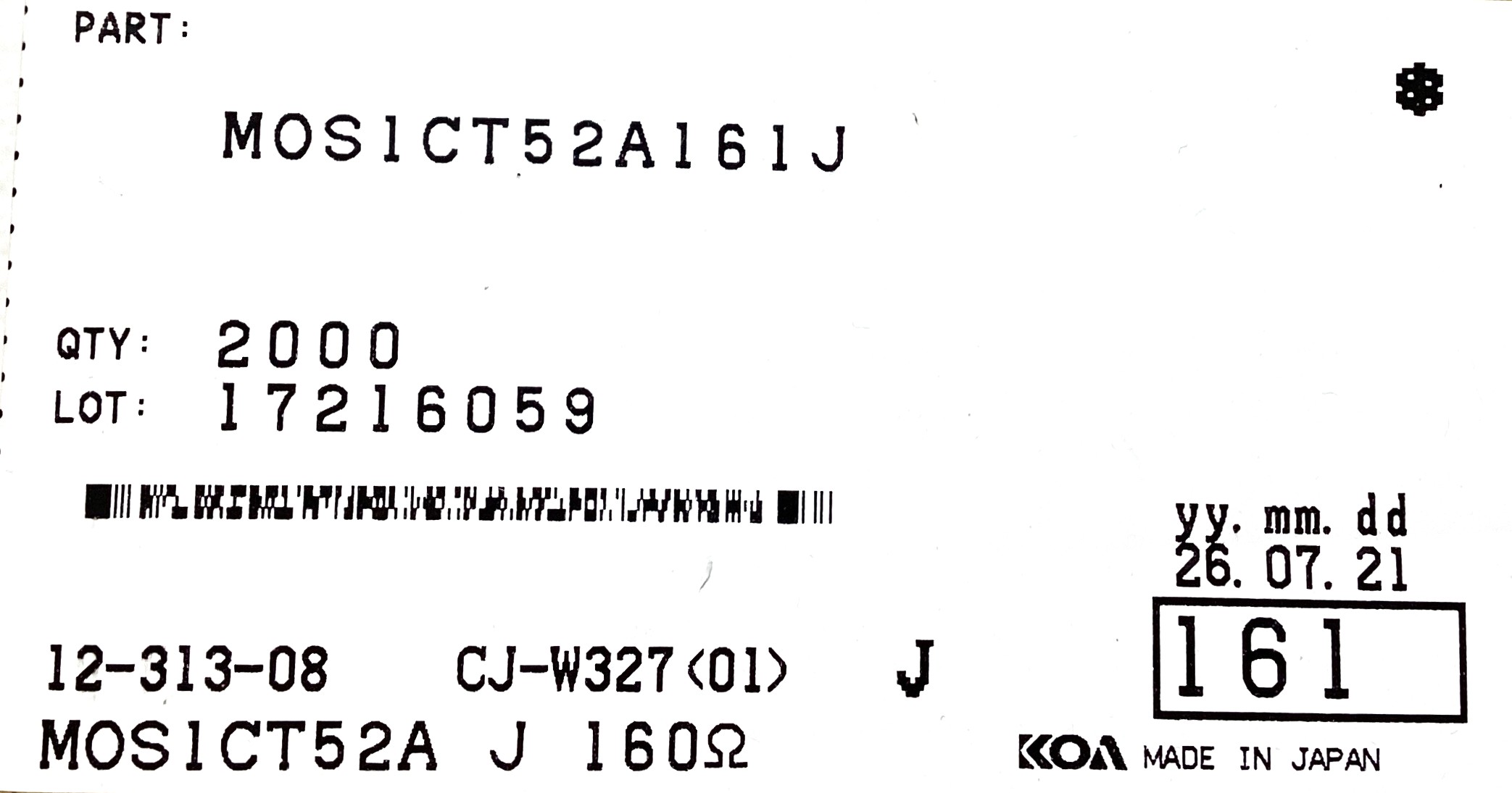 MOS1CT52A161J