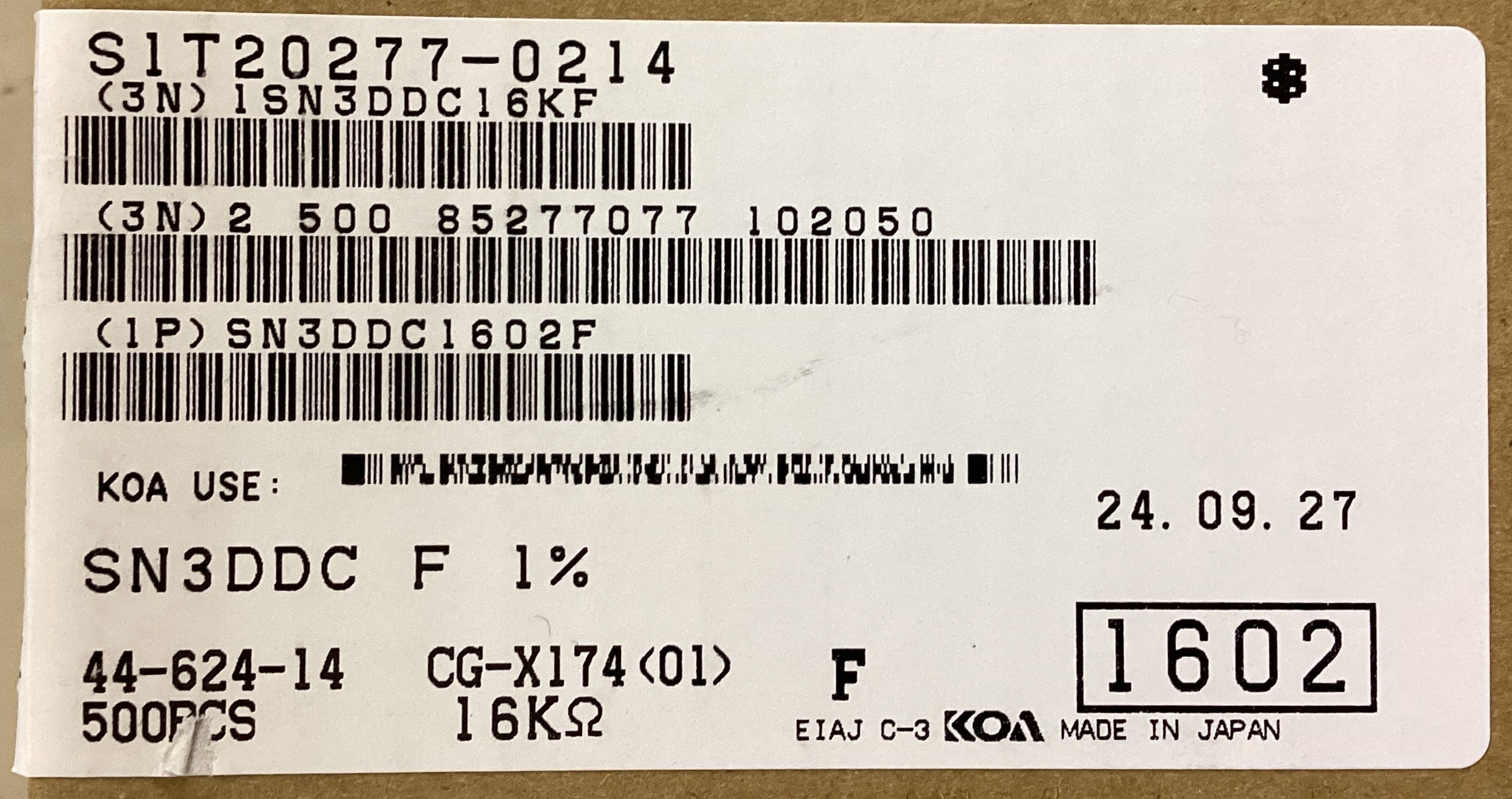 SN3DDC1602F