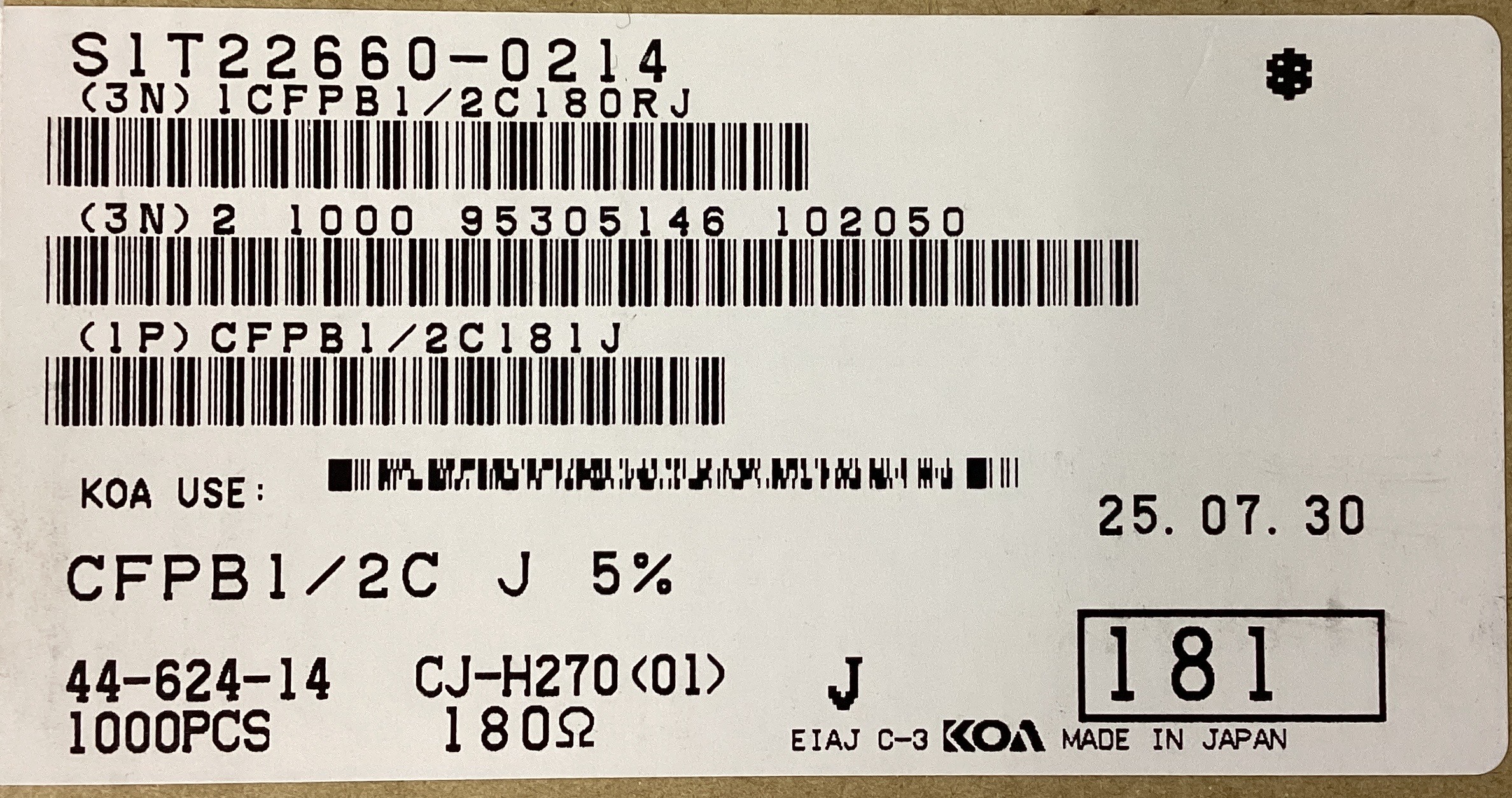 CFPB1/2C181J
