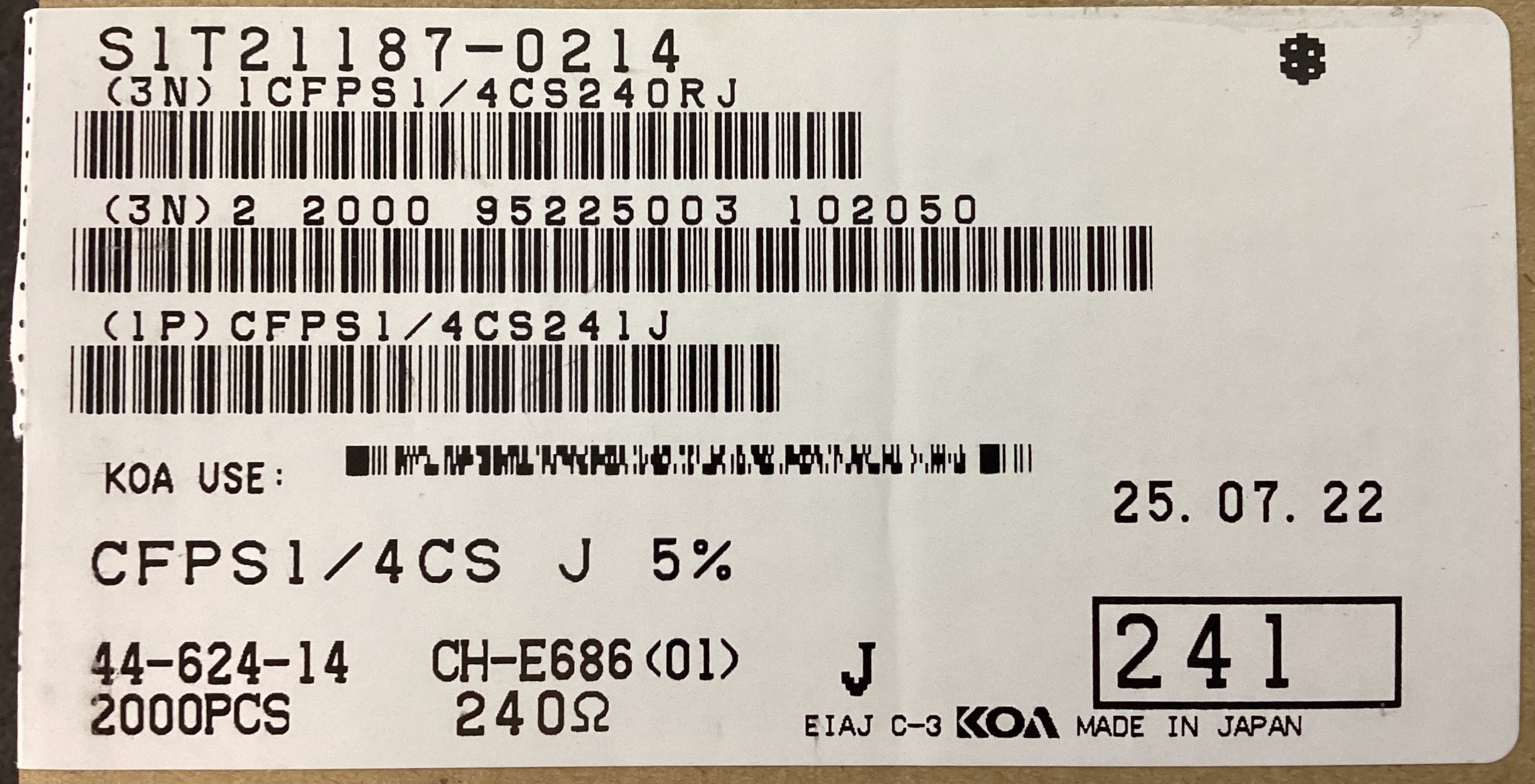 CFPS1/4CS241J